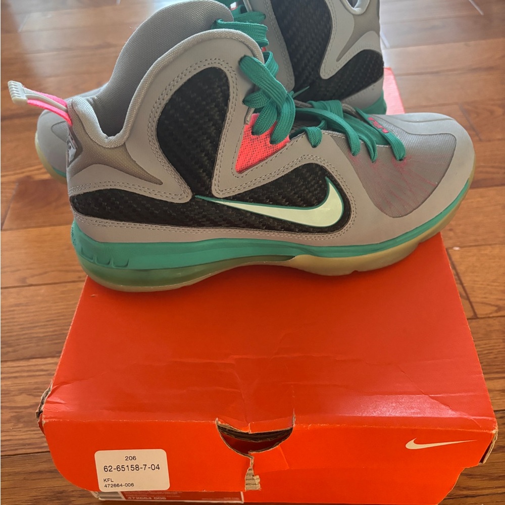 Nike LeBron 9 south beach sneakers